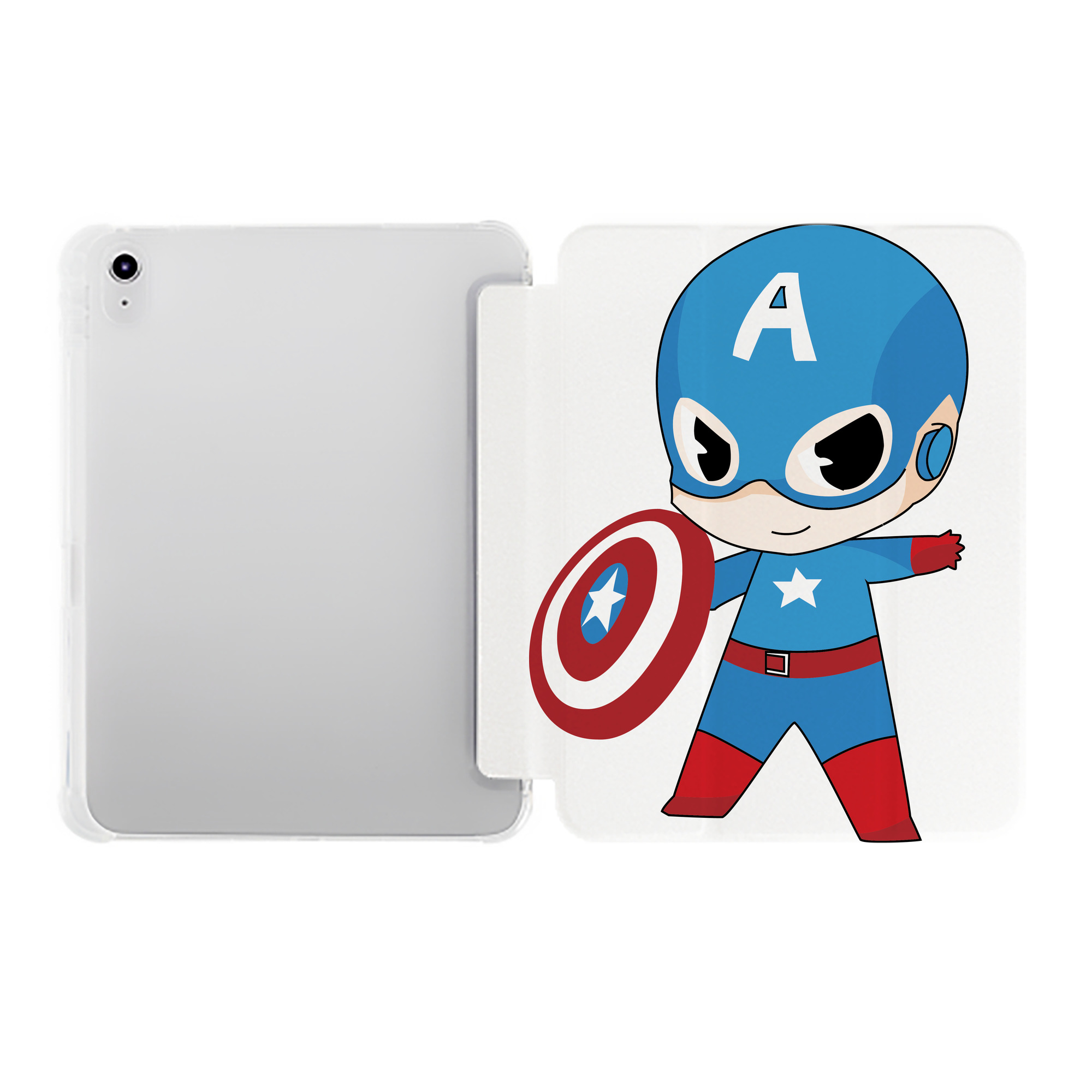 （画像用） アベンジャーズ The Avengers IPad ケース ペン収納付き 三つ折りスタンド PUレザー×シリコン 対応機種9.5/10.5/10.9インチ